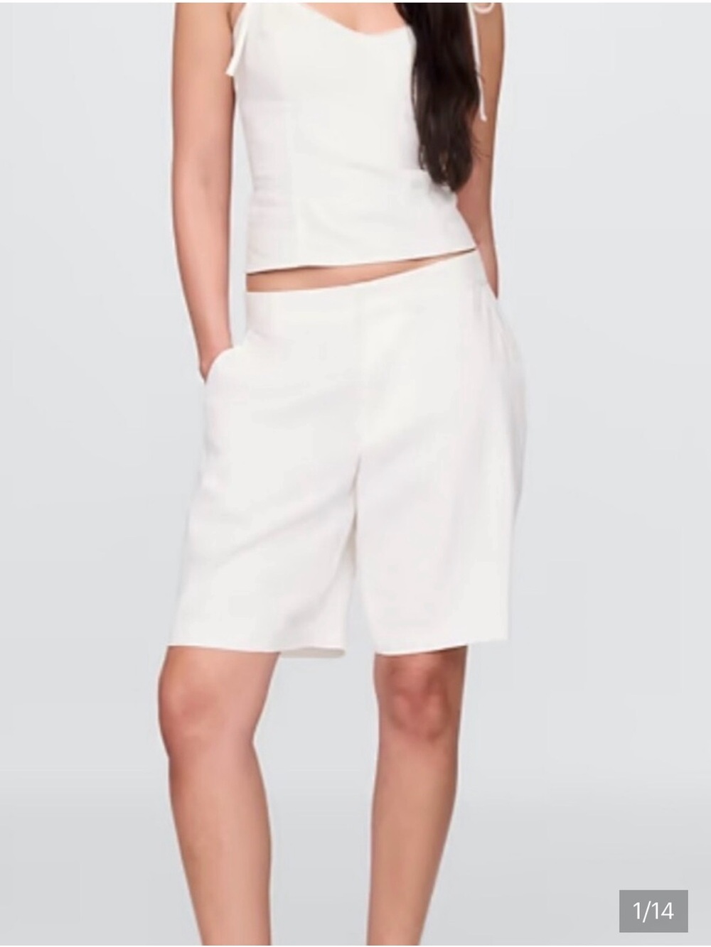 GAP White Bermuda Shorts